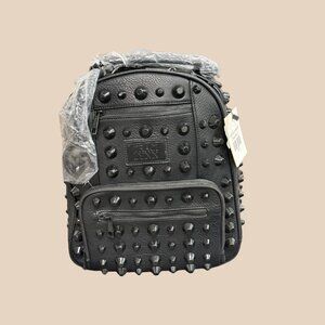 Tracy Lynn Studded Mini Backpack – Black | New with Tag